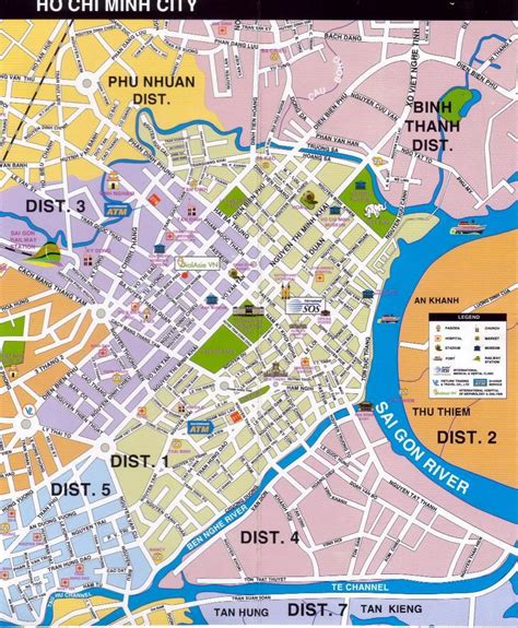 saigon district map|ho chi minh district map.